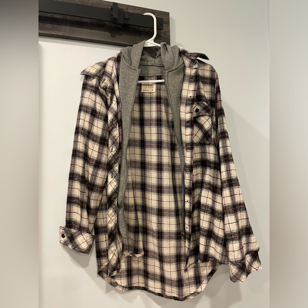 Women’s Ci Sono Plaid Jacket (Medium)
